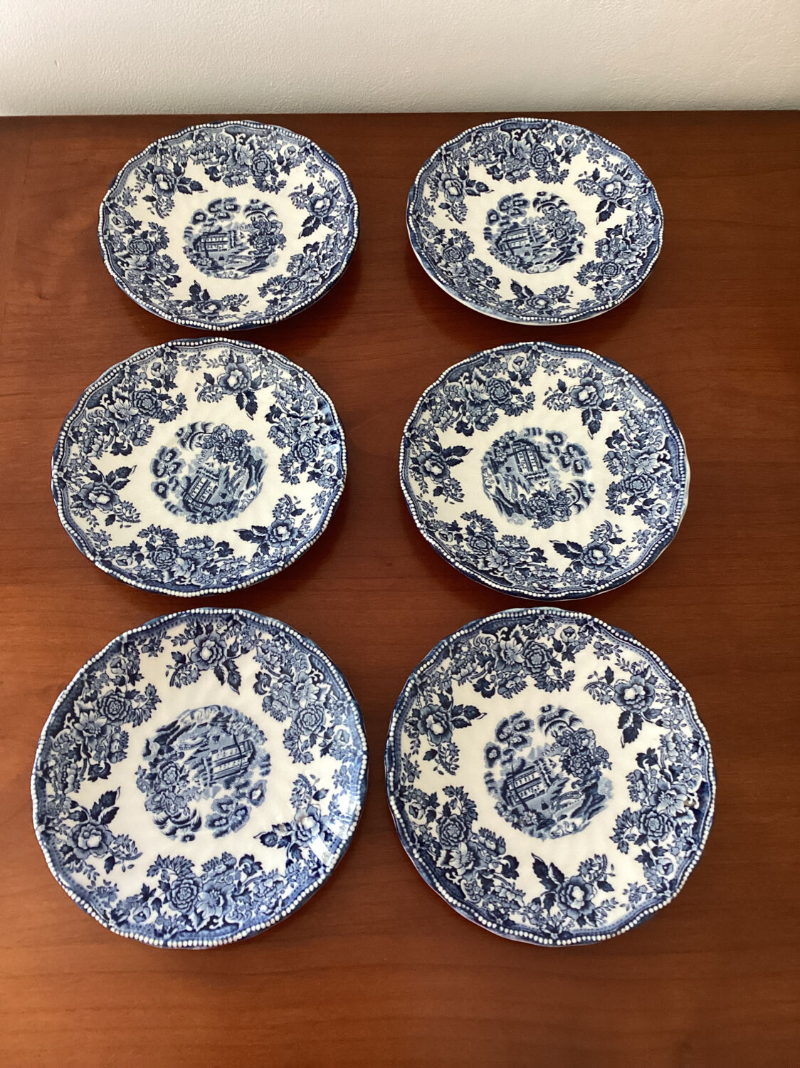 Set of 6 sub cups churchill the georgian collection