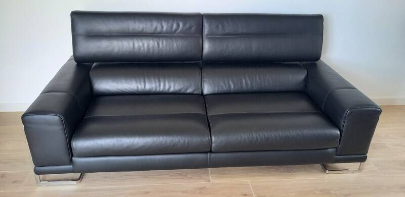 3-seater leather sofa Roche Bobois