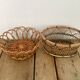 Woven wicker basket