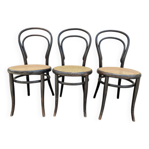 3 chaises bistrot N’14 - thonet