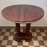Art Deco wooden pedestal table