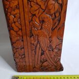 Old wooden box carved in Dodin around 1950 decorated with Phoenix