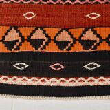 3x12 Turkish Vintage Kilim Runner Rug, Aesthetic Decor Rug, 75x352Cm