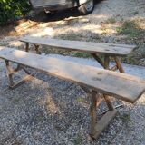 Pair of antique benches
