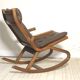 1960s Norwegian design rocking chair in teak, reference PAOLO.