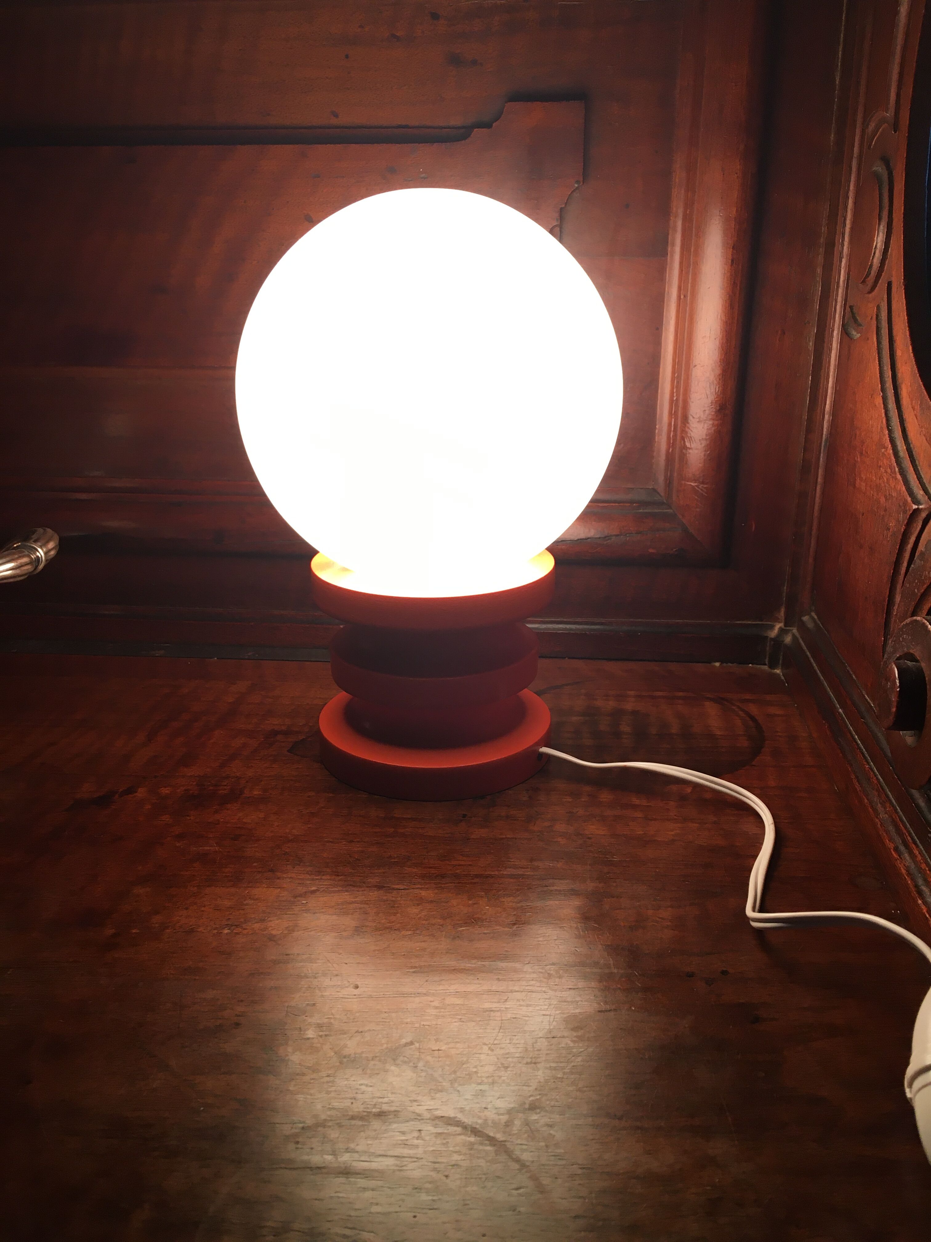 Orange vintage lamp