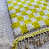 Yellowza checkerboard rug 182x132cm