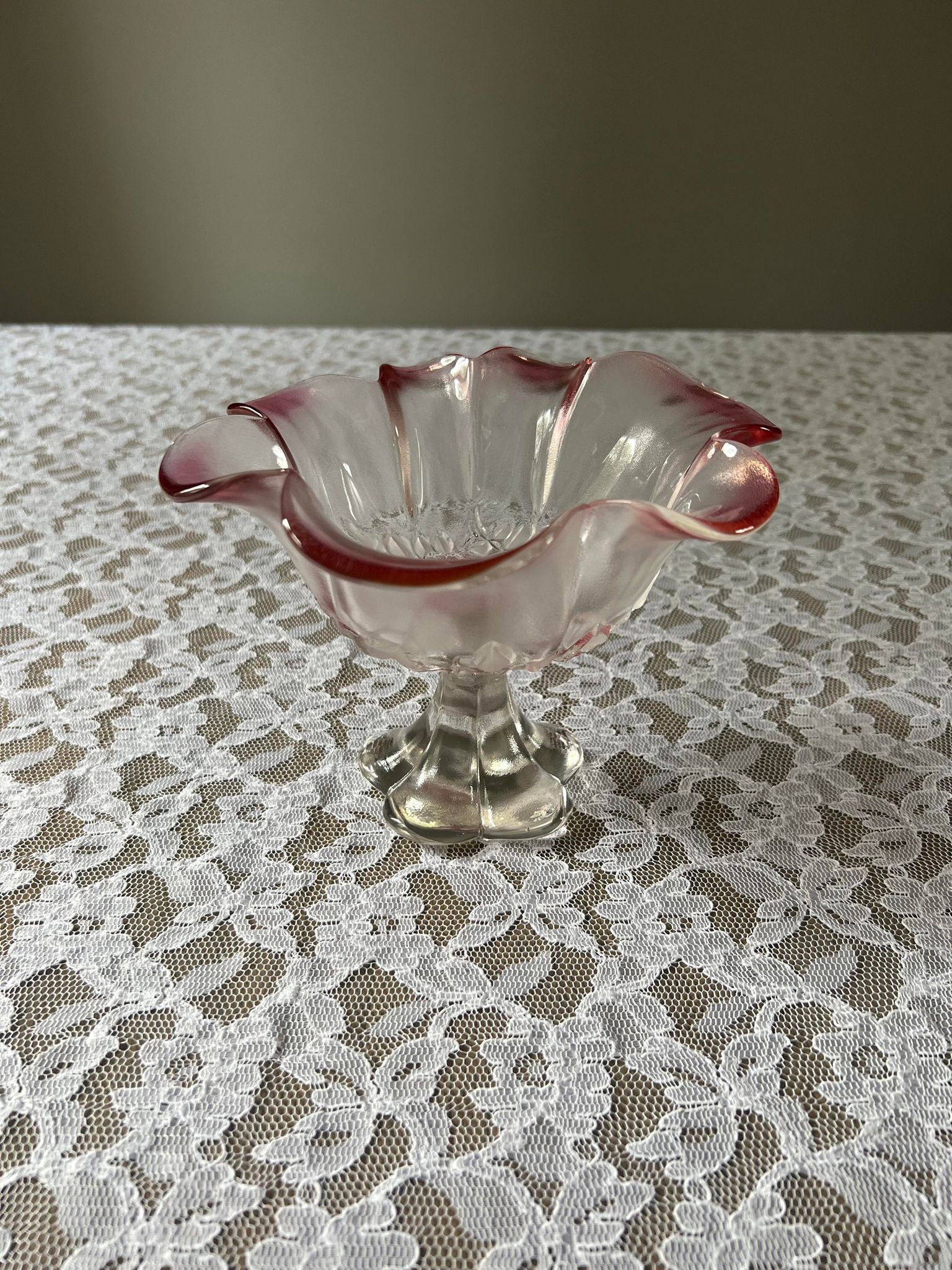 Empty glass cup pocket