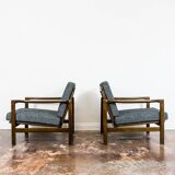 Pair of B7522 armchairs by Zenon Bączyk 1960's