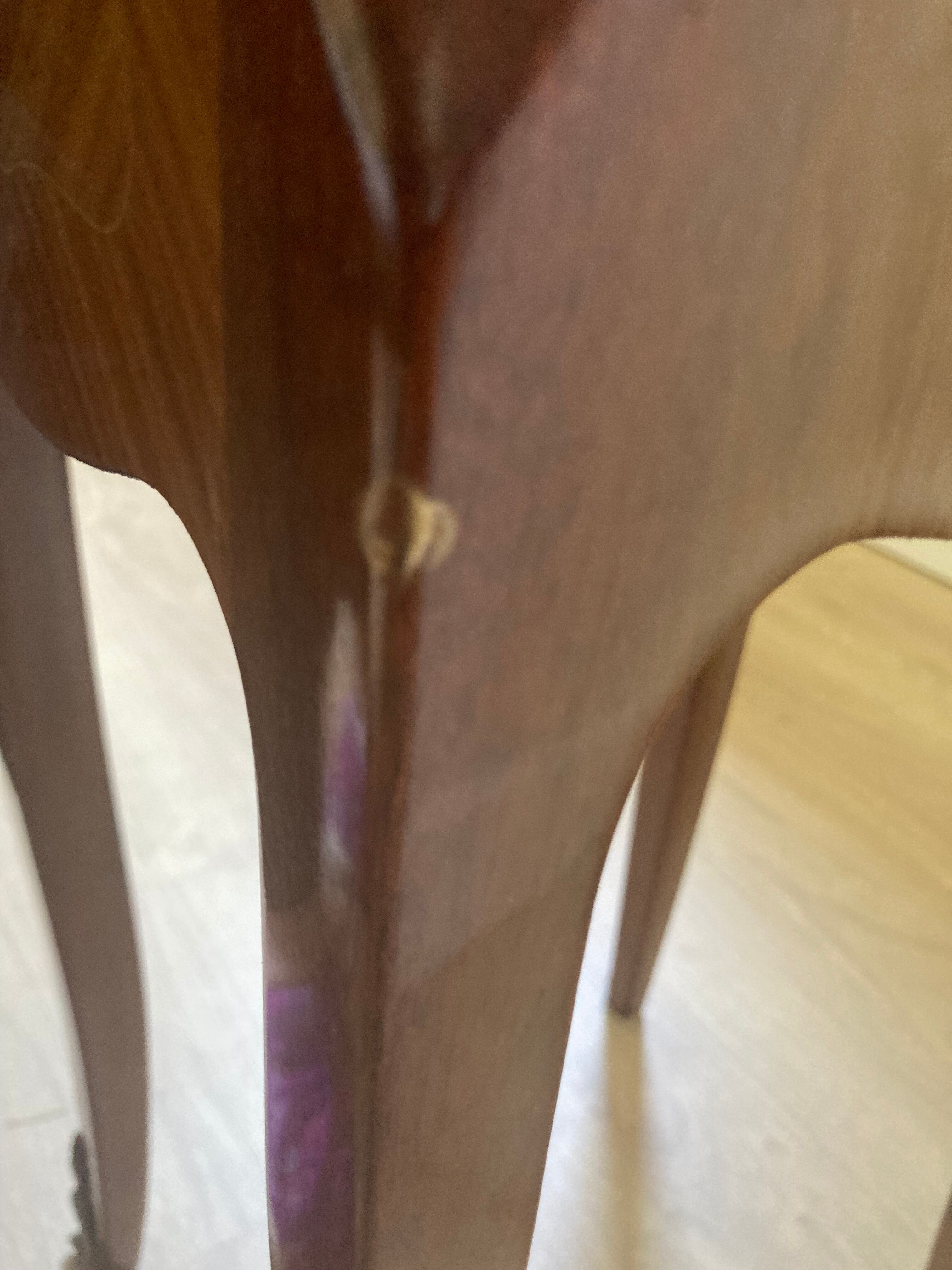 Set of 2 rosewood and marquetry bedside tables