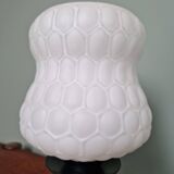 Pair of glass bedside lamps, 1970s