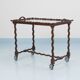 Antique Neo-Baroque Italian Barley Twist Bar Cart Serving Trolley, 1920s