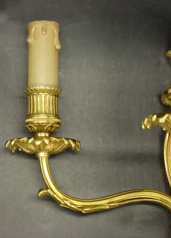 Pair of wall lamps with gorgon Medusa Louis XVI style