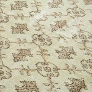Hand-knotted vintage turkish beige carpet 200 cm x 291 cm - 36628
