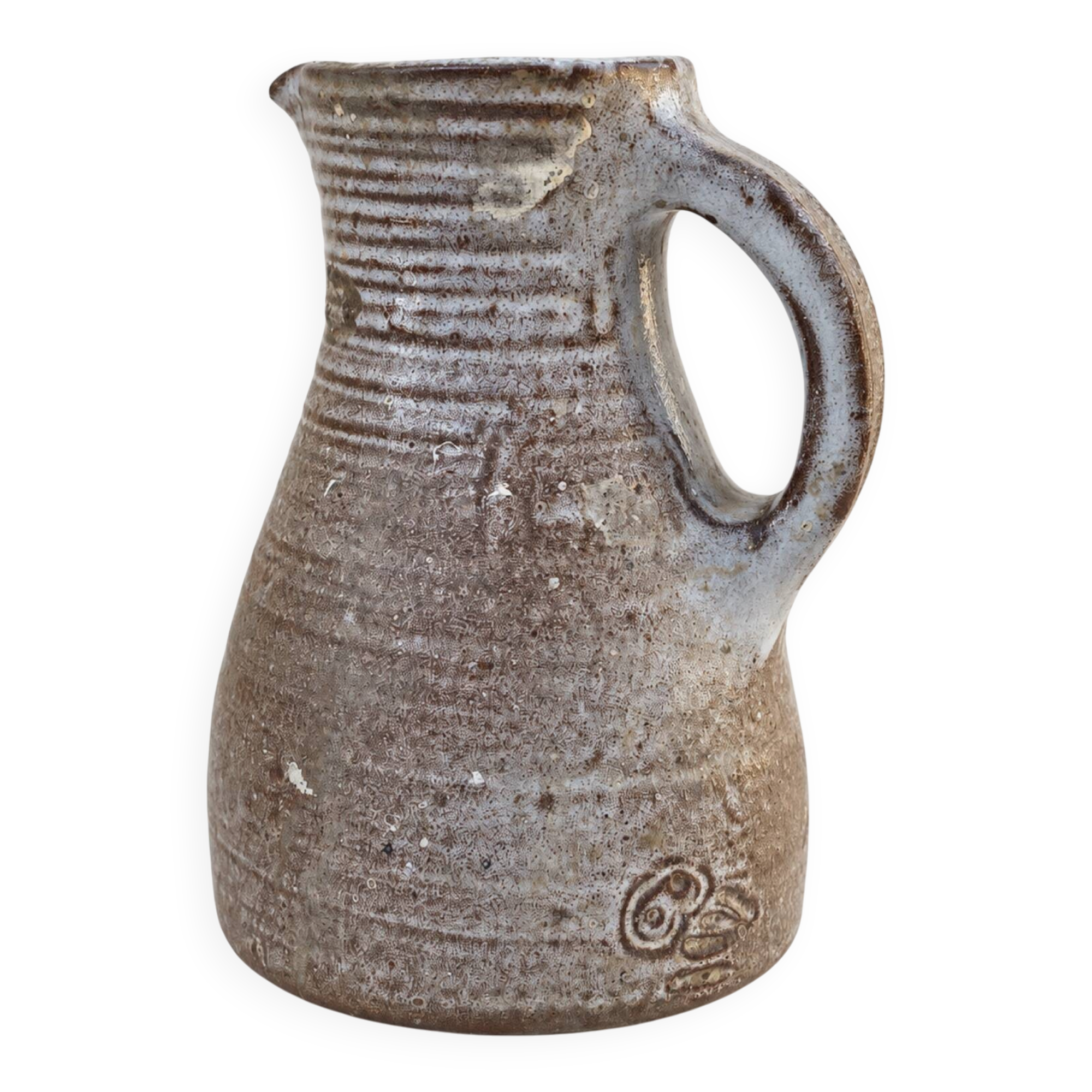 Stoneware jug Norbert Pierlot the tawny owl