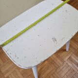 Stool "Pagoda" in solid wood, vintage