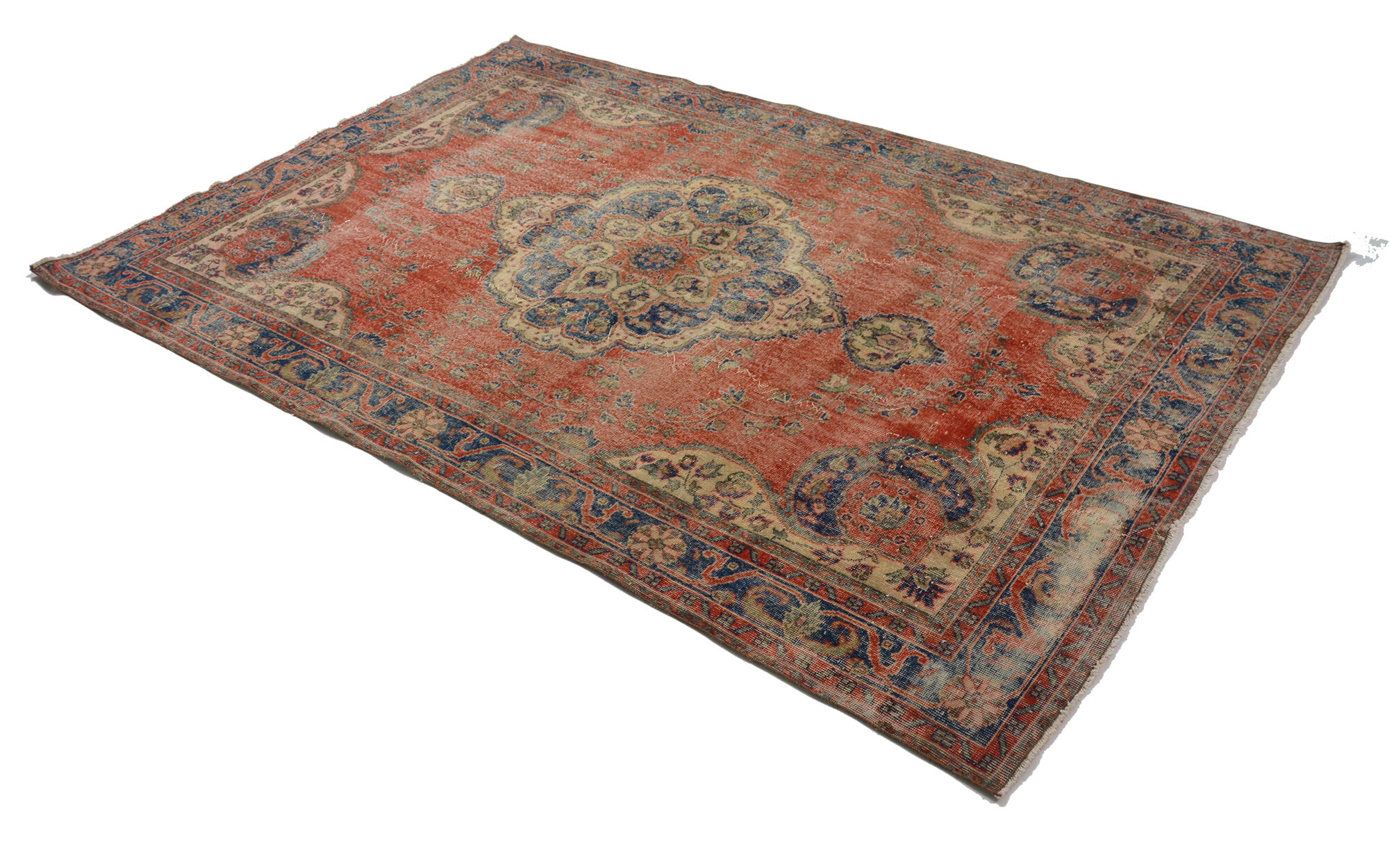 Anatolian handmade vintage rug 317 cm x 206 cm