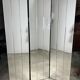 Vintage 80'S 3-panel beveled mirror screen