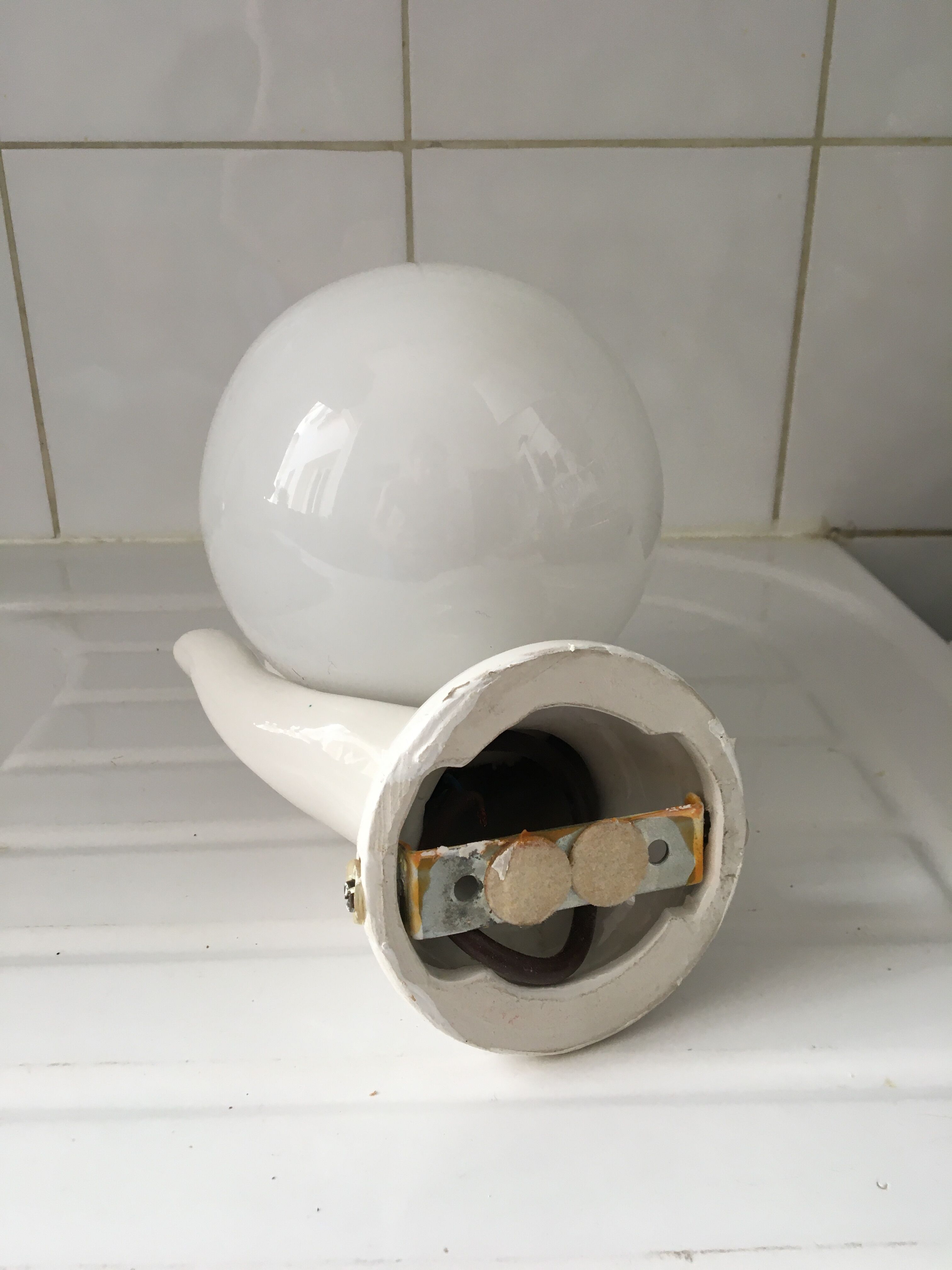 Wall lamp hand lamp ceramic vintage 70s