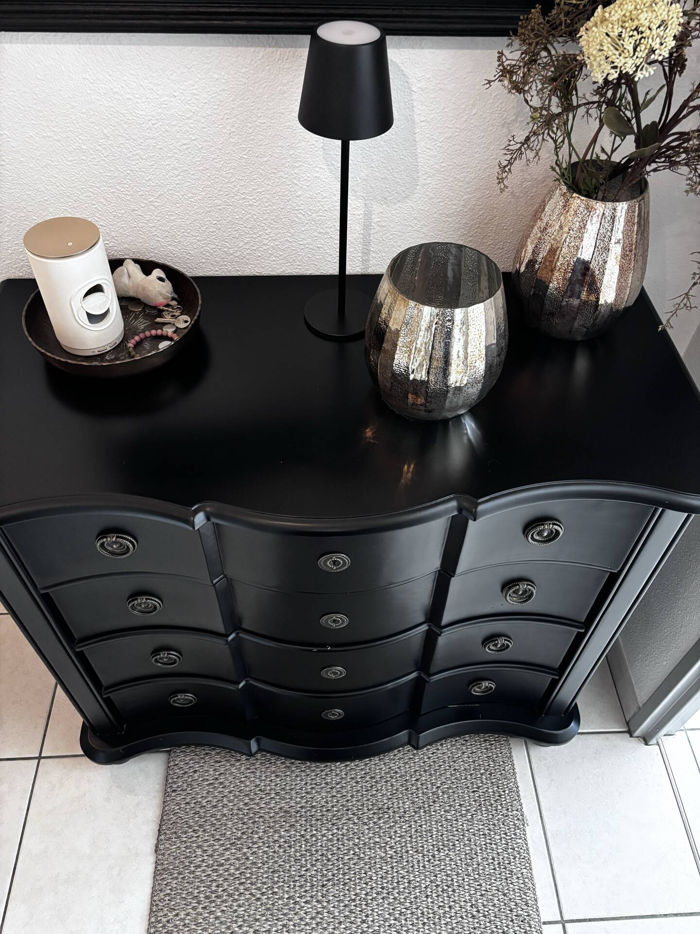 Dresser and its mirror