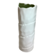 Vase with patterns of rolled paper leaves
