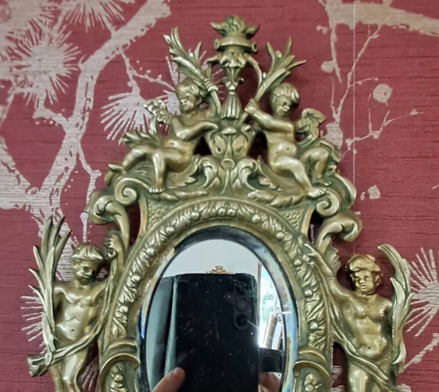 Pair of solid brass wall lights 38 x 18