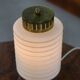Lampe à poser scandinave avec opaline 1960’s
