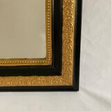 Mirror Napoleon III - black and gold - 104x78cm