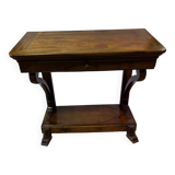Solid walnut console