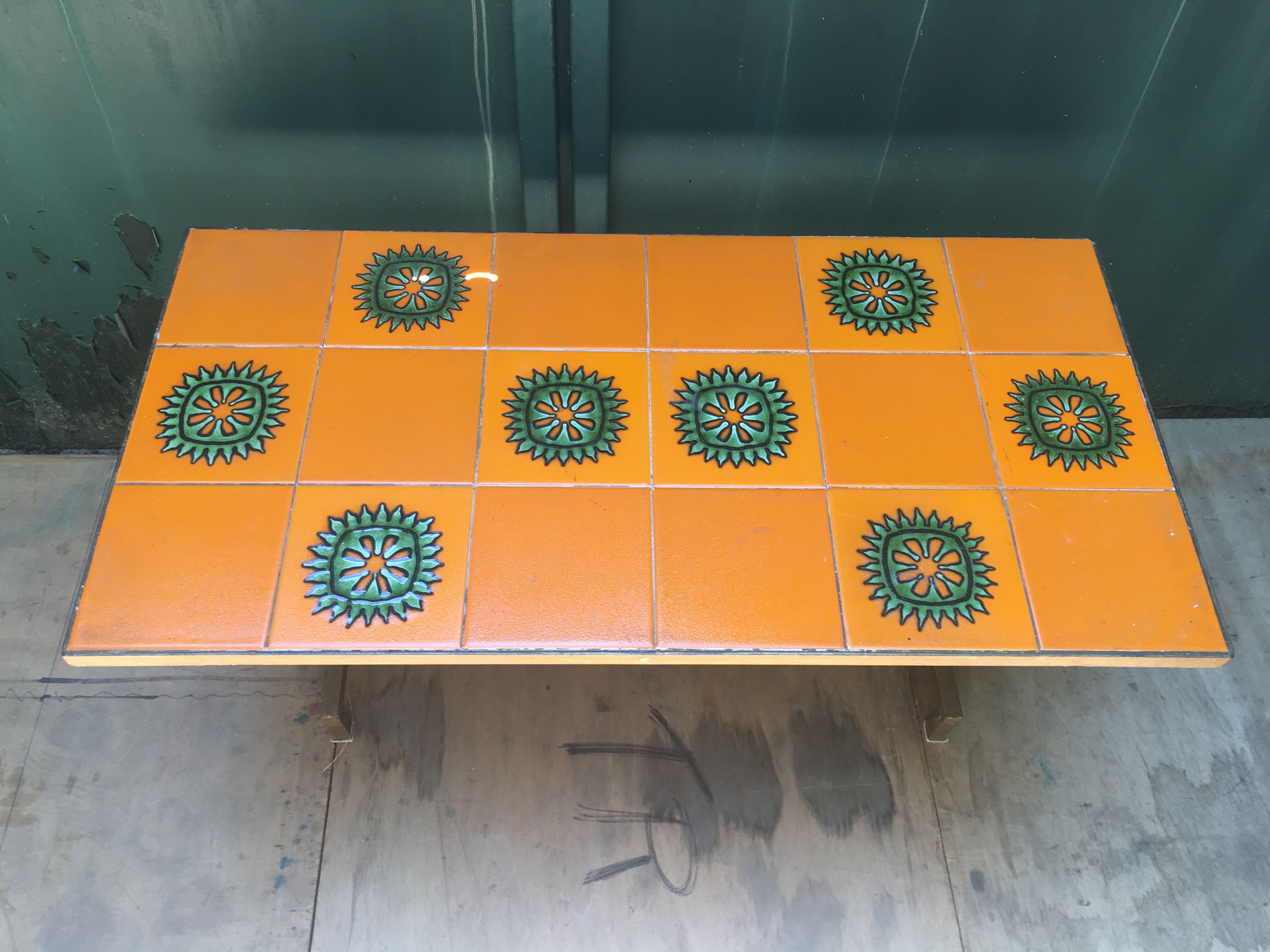 Orange coffee table