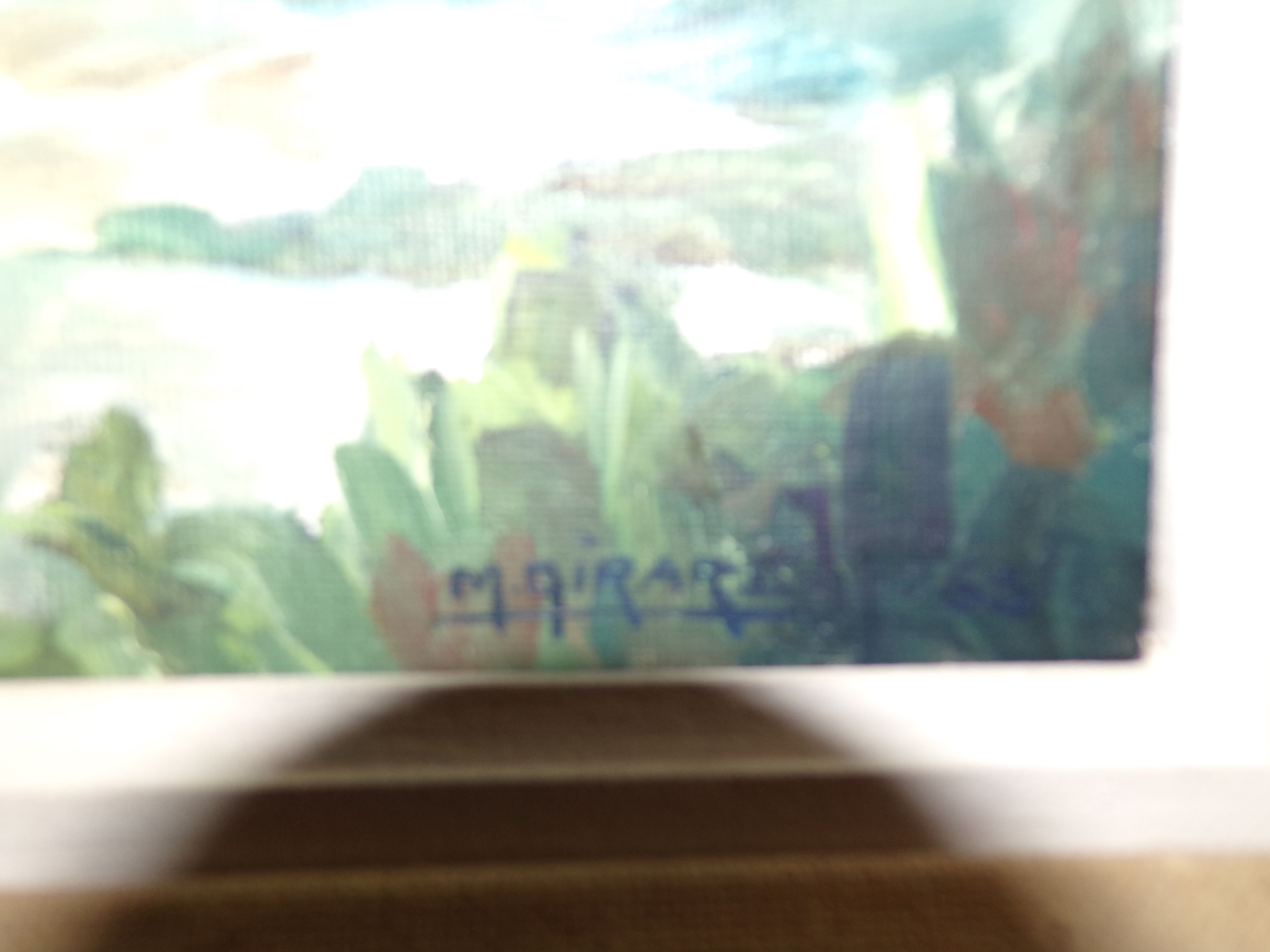 Oil on panel by Michel Girard