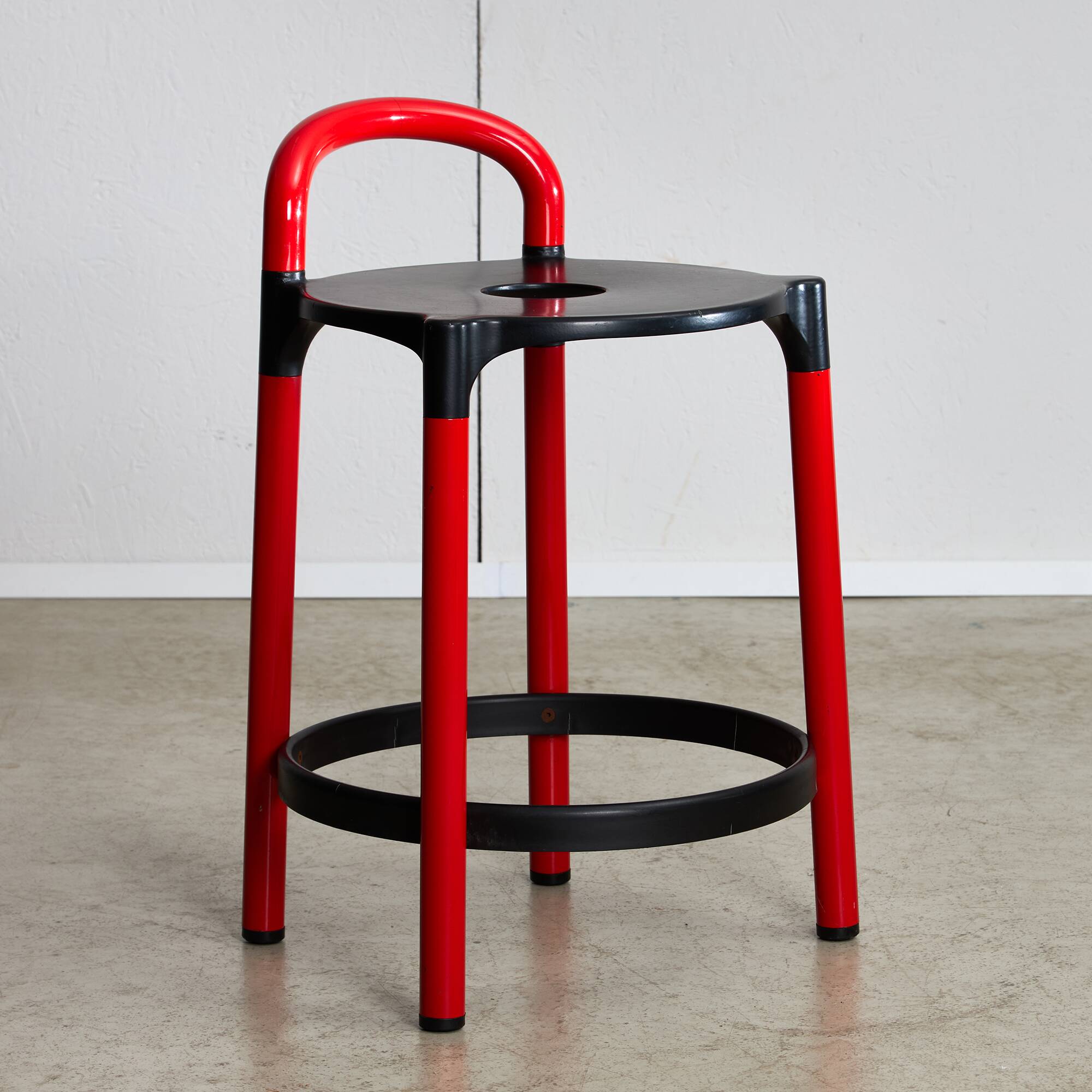 Polo Low Bar Stool by Anna Castelli Ferrieri for Kartell, 1979