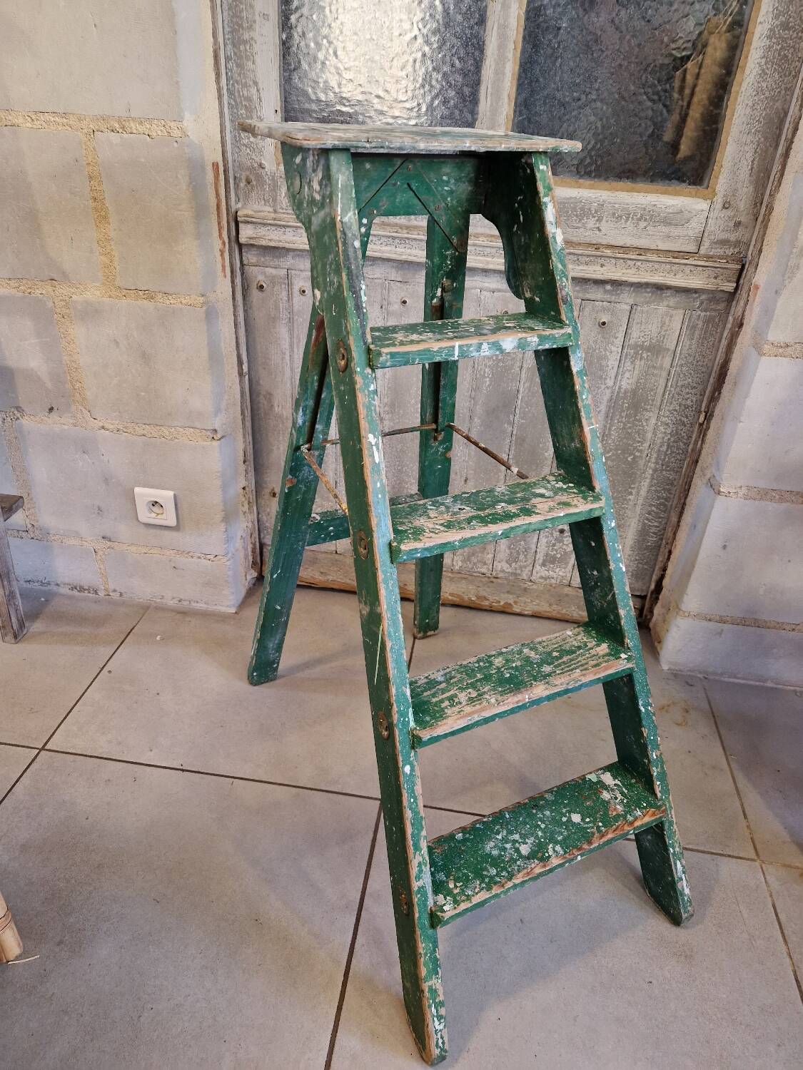 Antique painting workshop stepladder