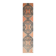 Vintage Turkish Hand-Knotted Wool Cotton Orange Runner Rug 80x394
