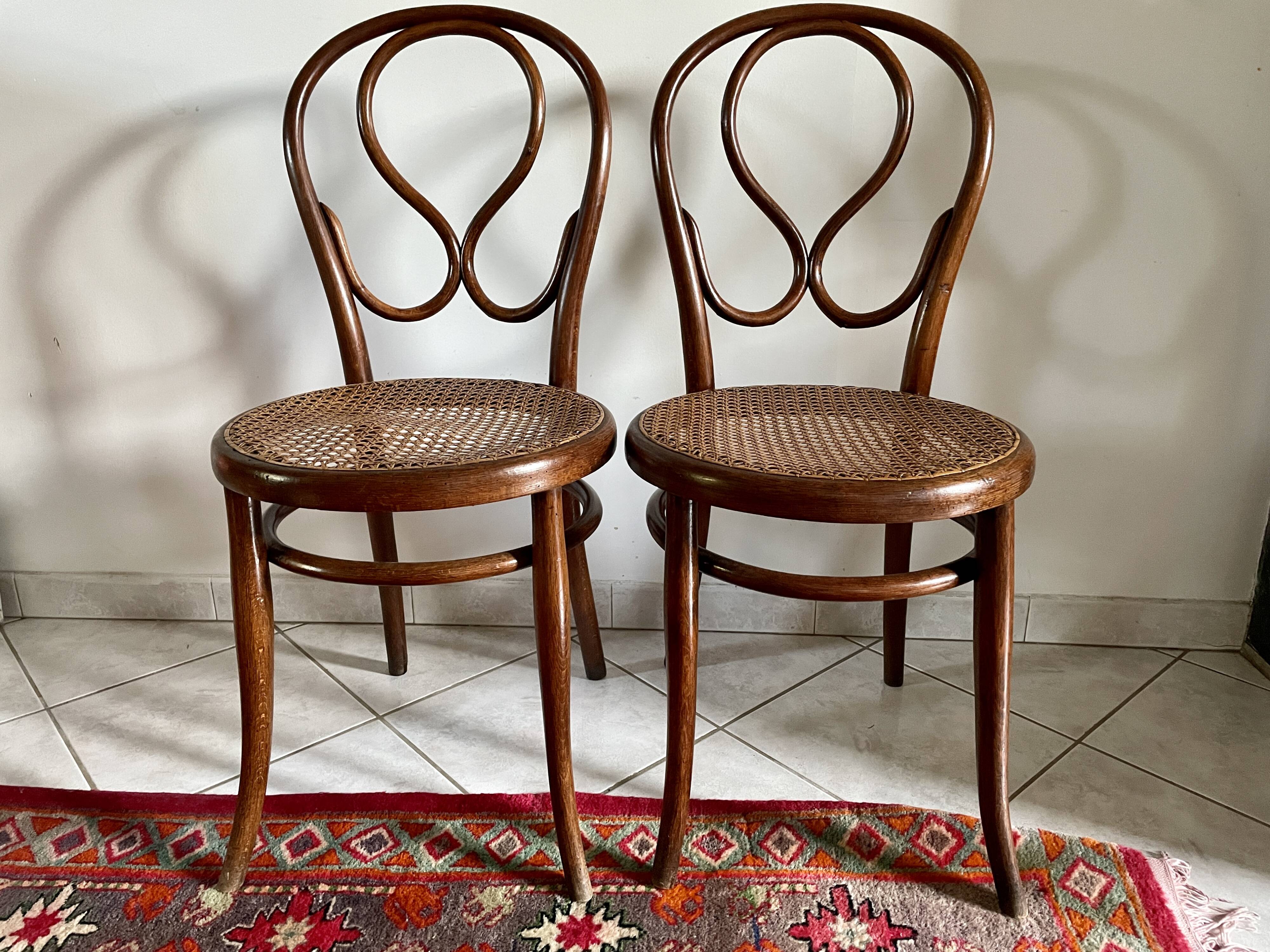 Paire de chaises Thonet n°1 1850
