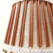 Suspension scandinave rotin et toile de jute 1970