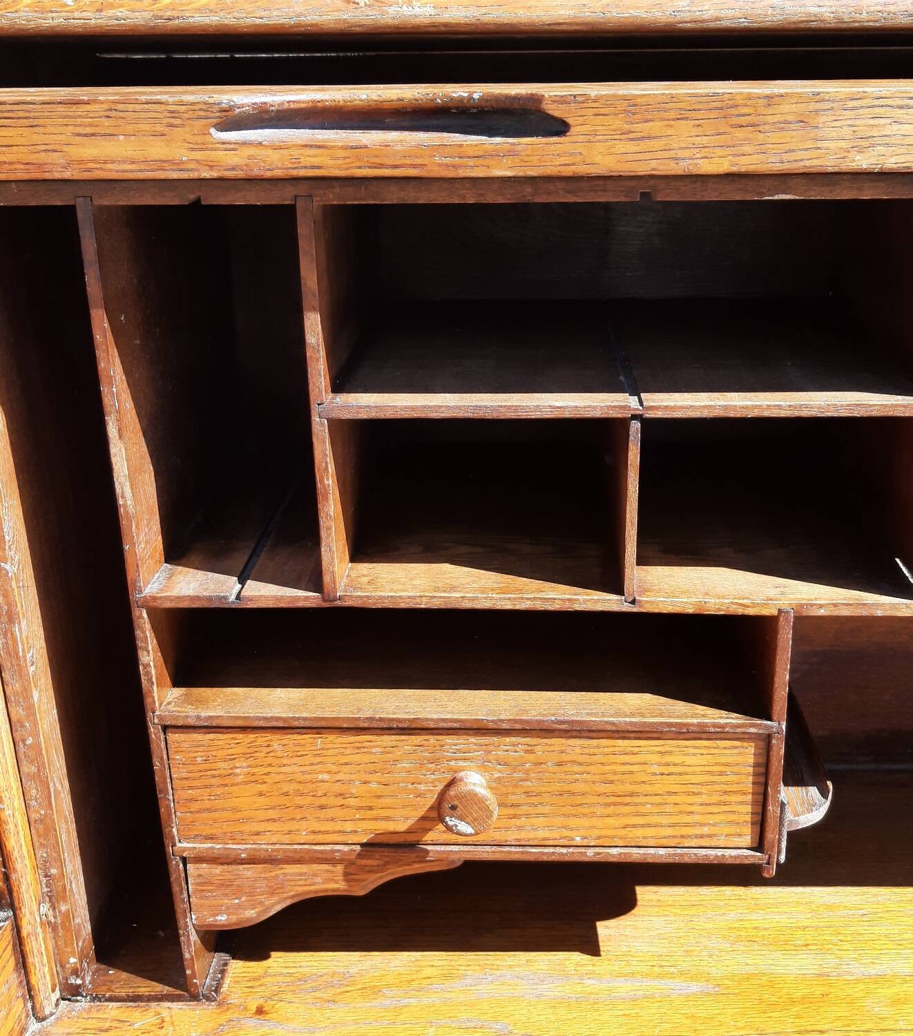 American "Roll Top" desk in oak.