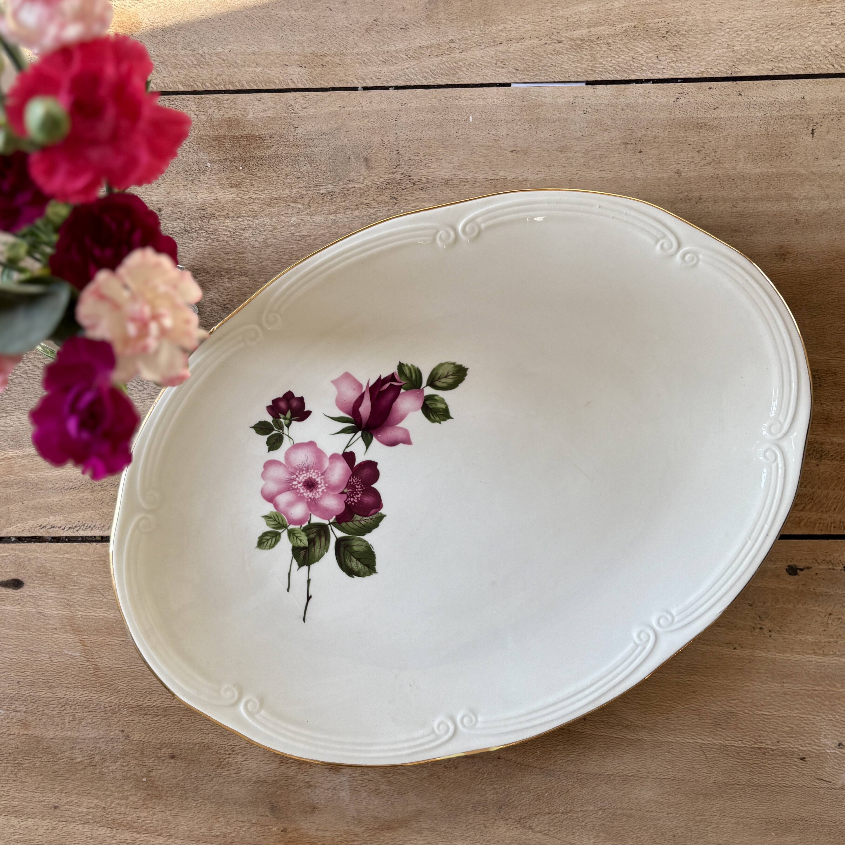 Plat / ravier vintage - Modèle Chinon de Gien