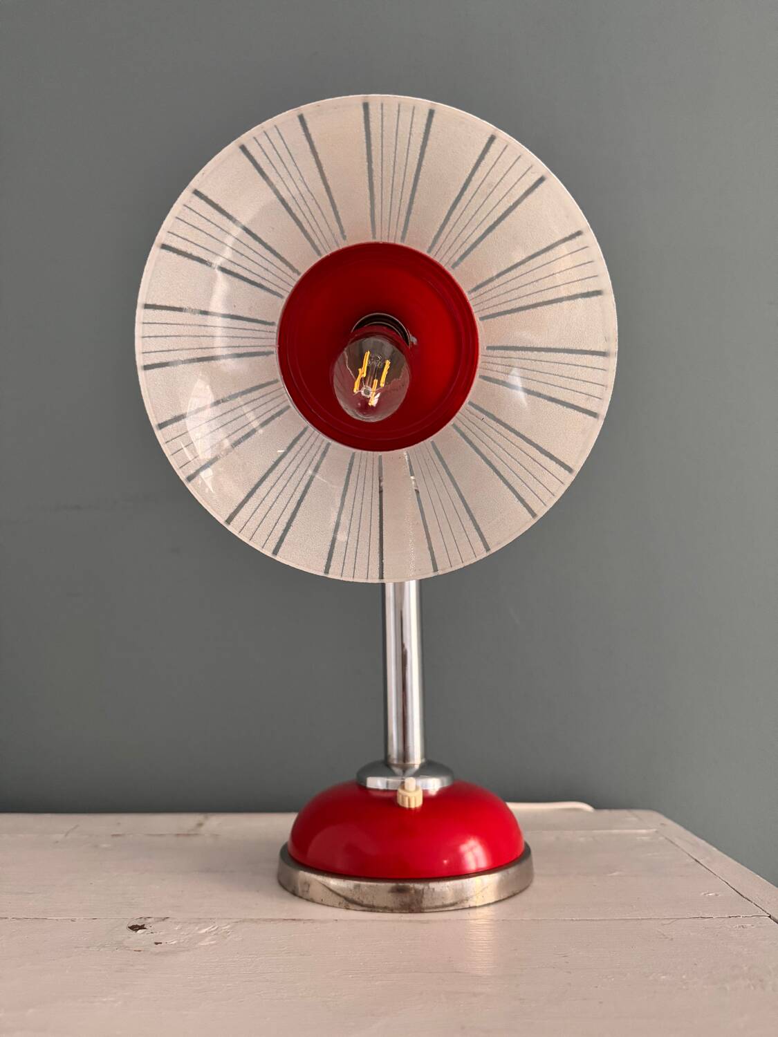 Vintage 50's Rockabilly Desk Lamp