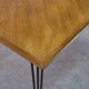 Oak table with cast iron and bronze legs, Italian design, 1960s