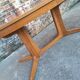 Large vintage extendable oval Baumann table, antique furniture for 6/12 covers.