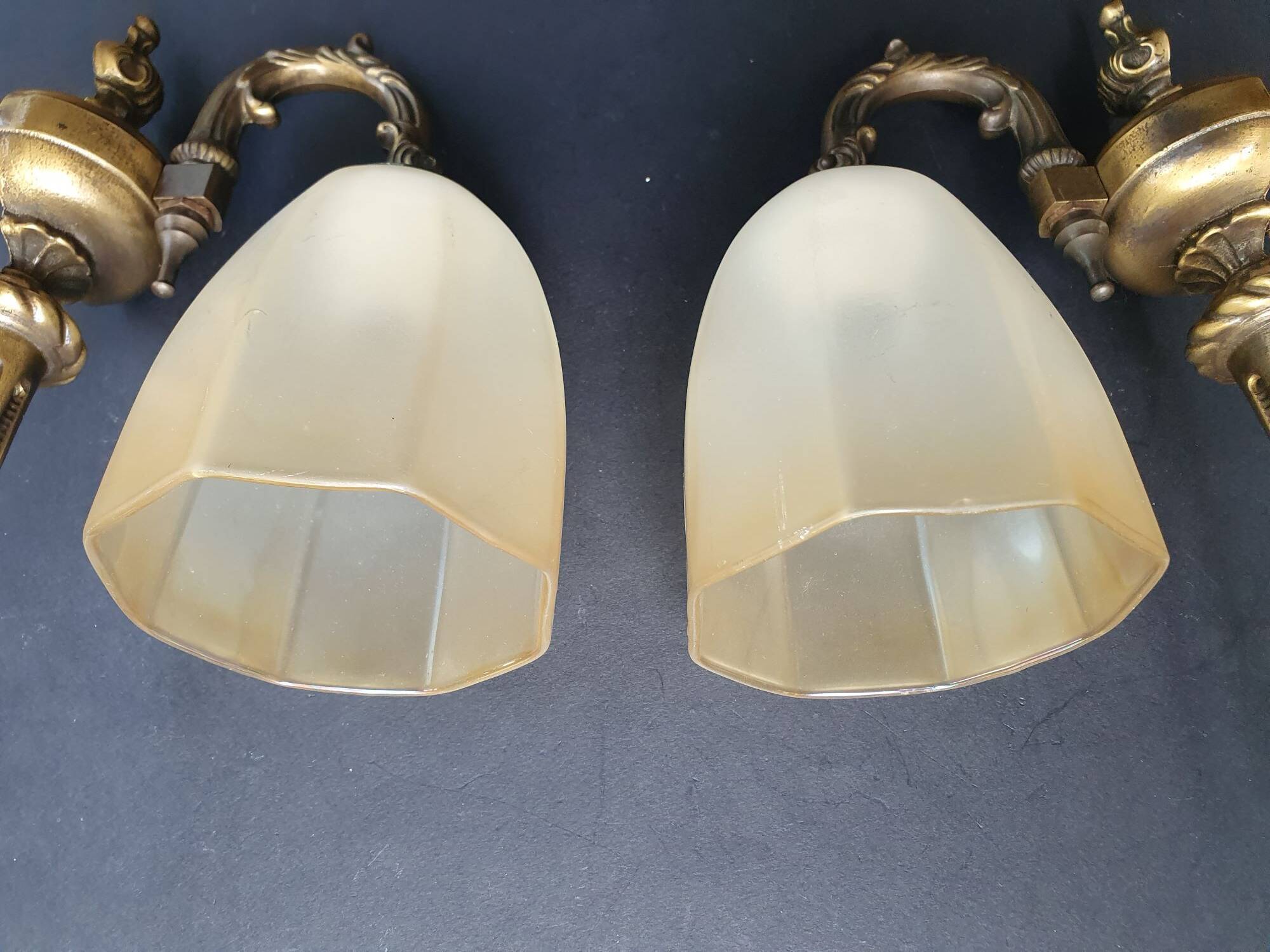 Pair of Art Deco wall sconces