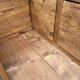 Painted wooden chest.