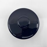 Midnight blue ceramic box/pot/tray • Sicart • Italy • Circa 60-70