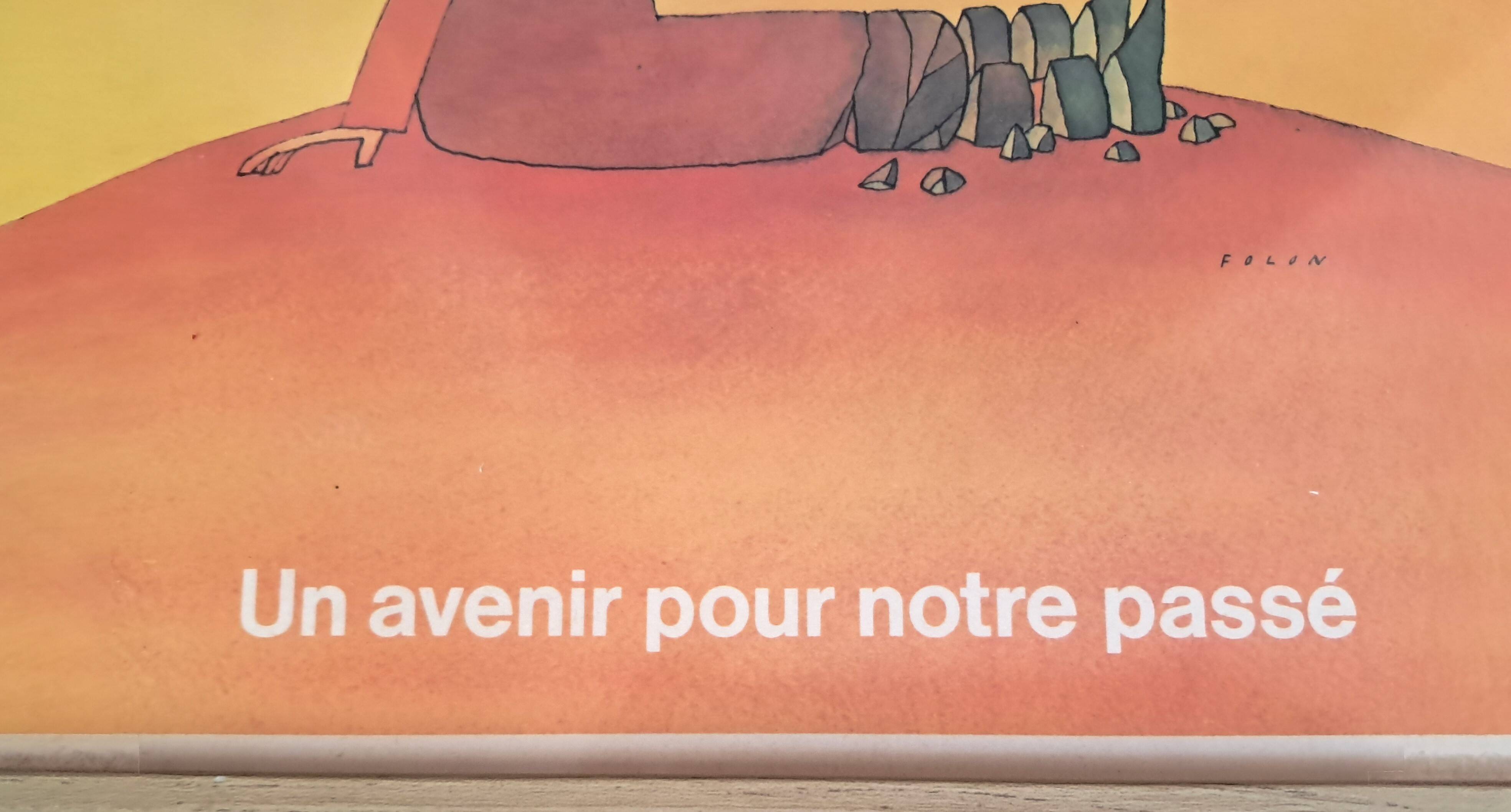 Pair of Jean-Michel Folon almanac exhibition posters.