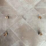 Designer console coffee table Plexiglas David Lange