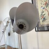 Pair of adjustable industrial metal wall sconces.