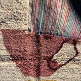 Beni Ouraine handwoven rug, traditional style, size 140 x 260 cm