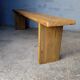 Solid wood bench patinated 180cm