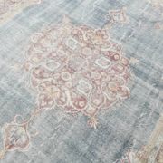 8x11 Light Navy Blue Classic Turkish Vintage Rug, 239x333Cm
